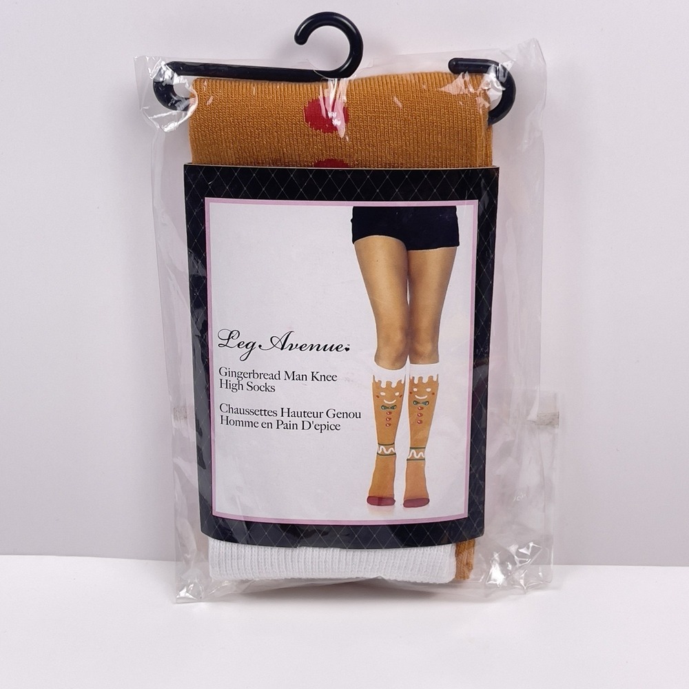 New Leg Avenue Reindeer Knee High Socks - Brown and White